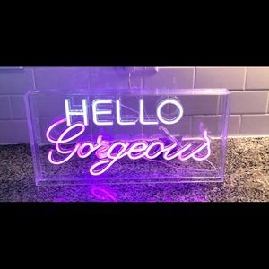 Neon sign 18” x 6”